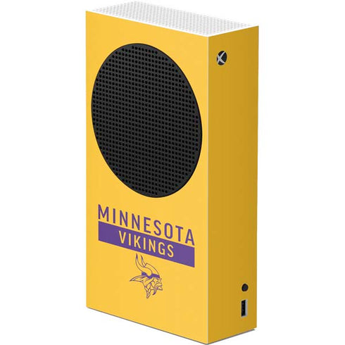 NFL Minnesota Vikings Yellow Performance Series Xbox Series S Console Skin